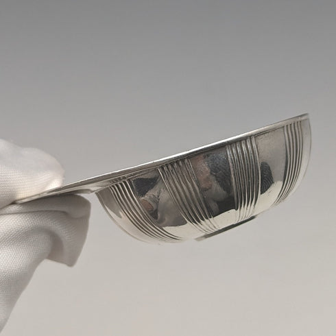 英國古董鍍銀賽馬帽茶罐勺